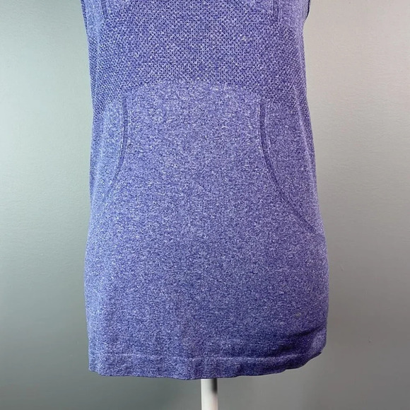LULULEMON Run Swiftly Tech Tank Top Purple Racerback Space Dyed Size 6 - Picture 4 of 10